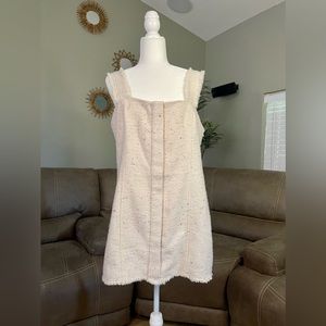 STYLISH NWT House of Harlow 1960 Sleeveless Tweed Mini Dress Sz L Large